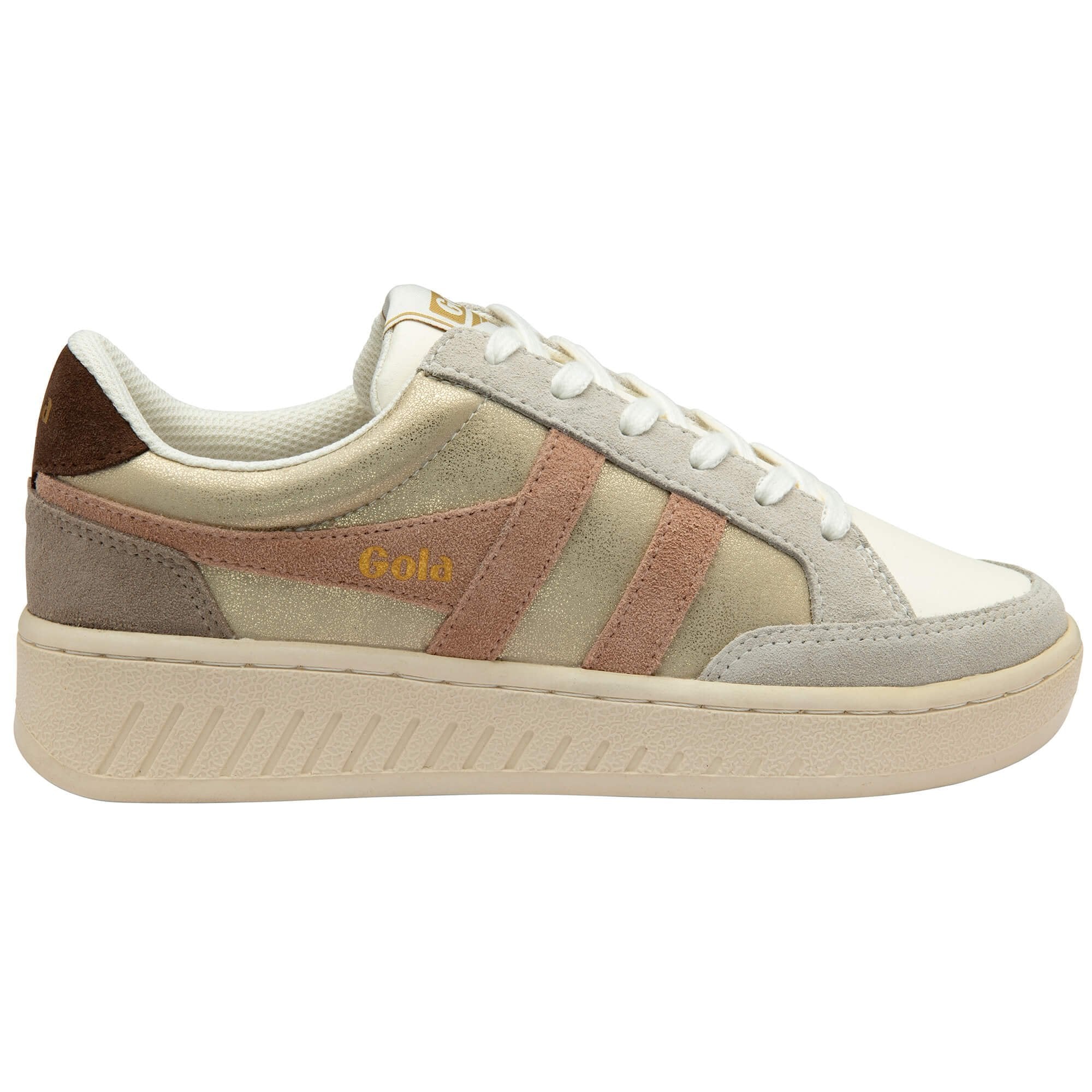 Gola Classics Women's Superslam Blaze Sneakers - Gold/Cameo/Dark Brown