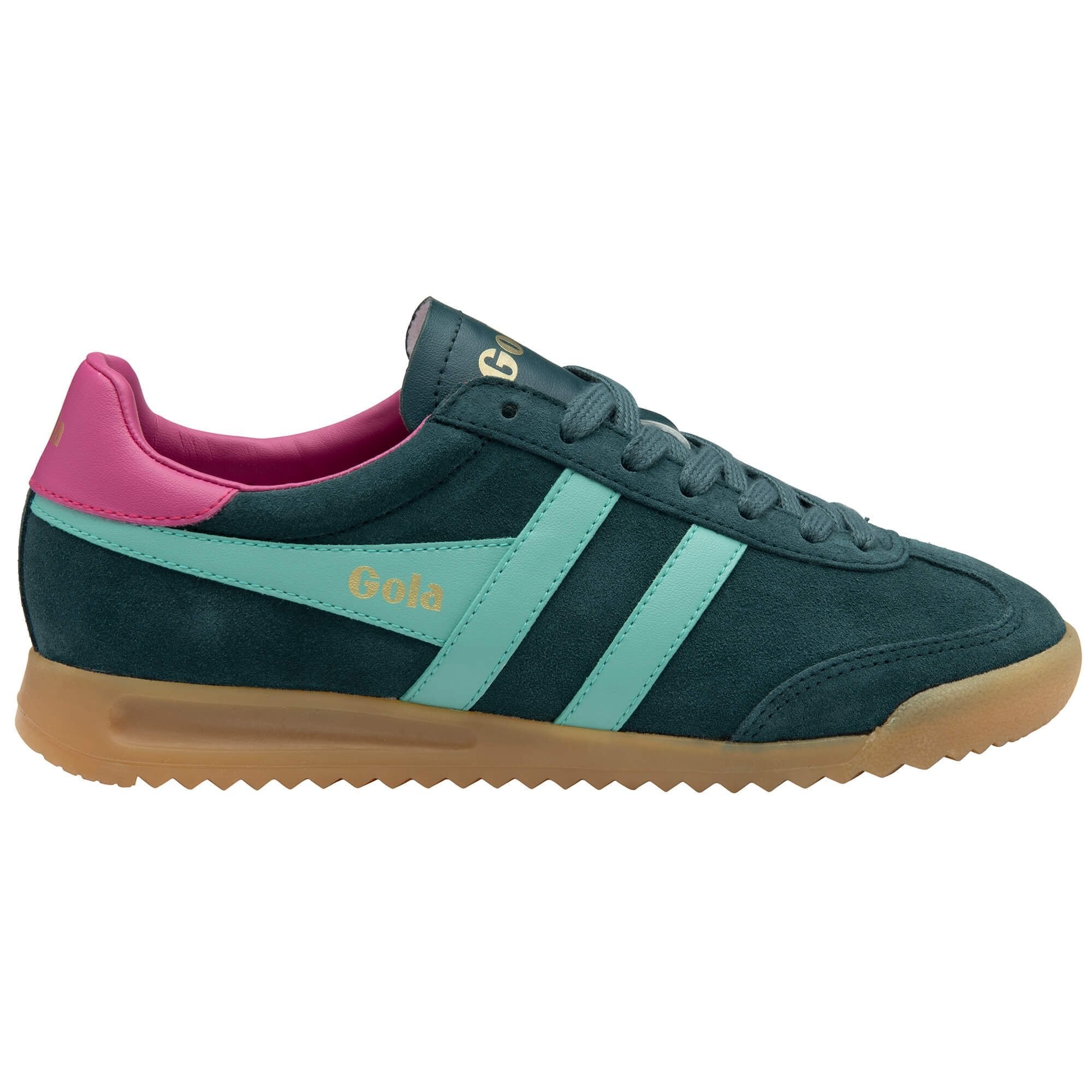 Gola Classics Women's Torpedo Sneakers - Dark Teal/Sea Mist/Fuchsia
