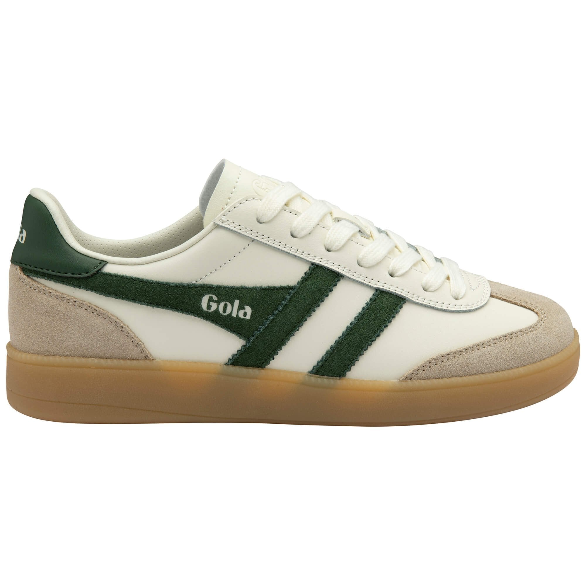 Gola Classics Women's Viper Leather Sneakers - Off White/Bone/Evergreen/Gum