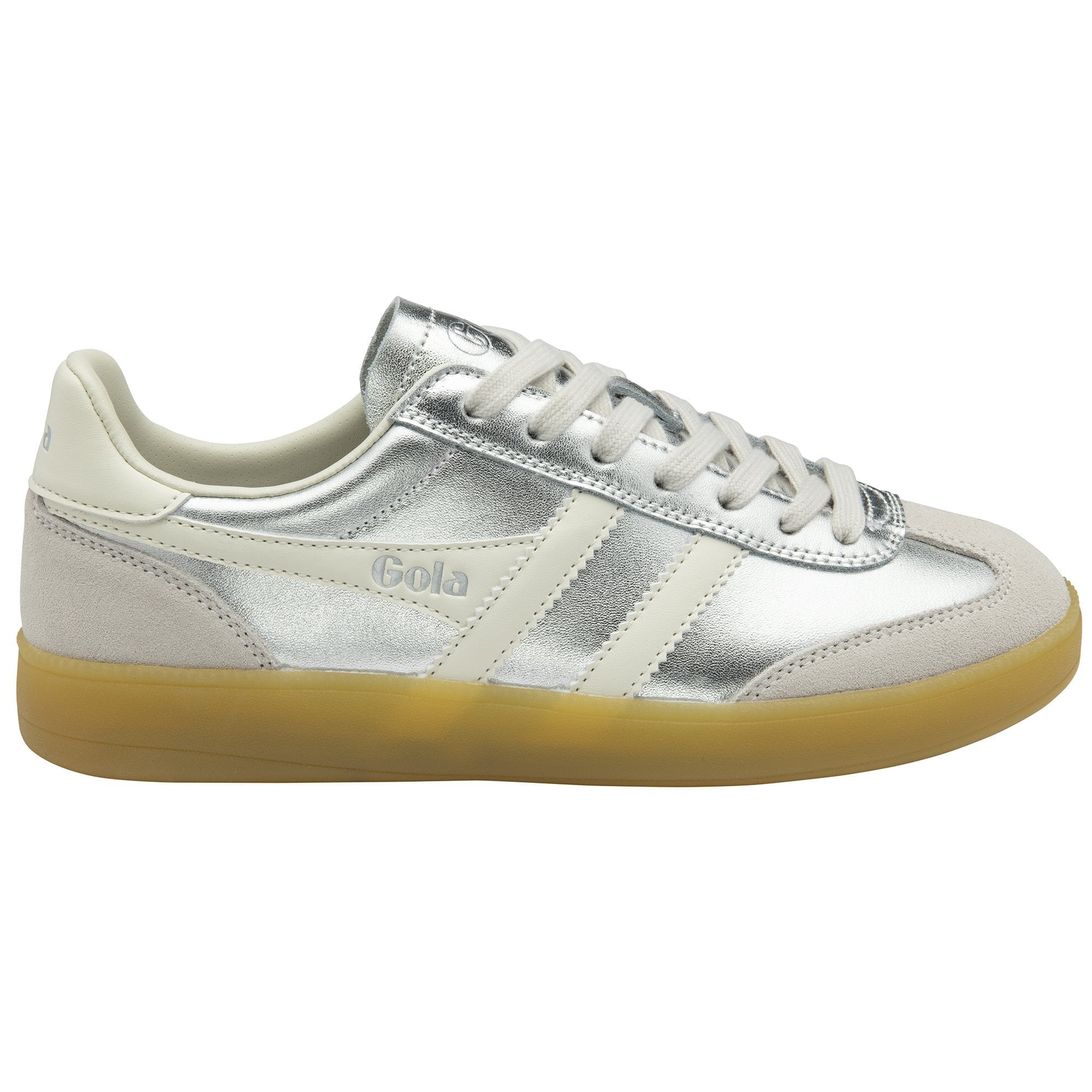Gola Classics Women's Viper Metallic Sneakers - Silver/Off White/Gum