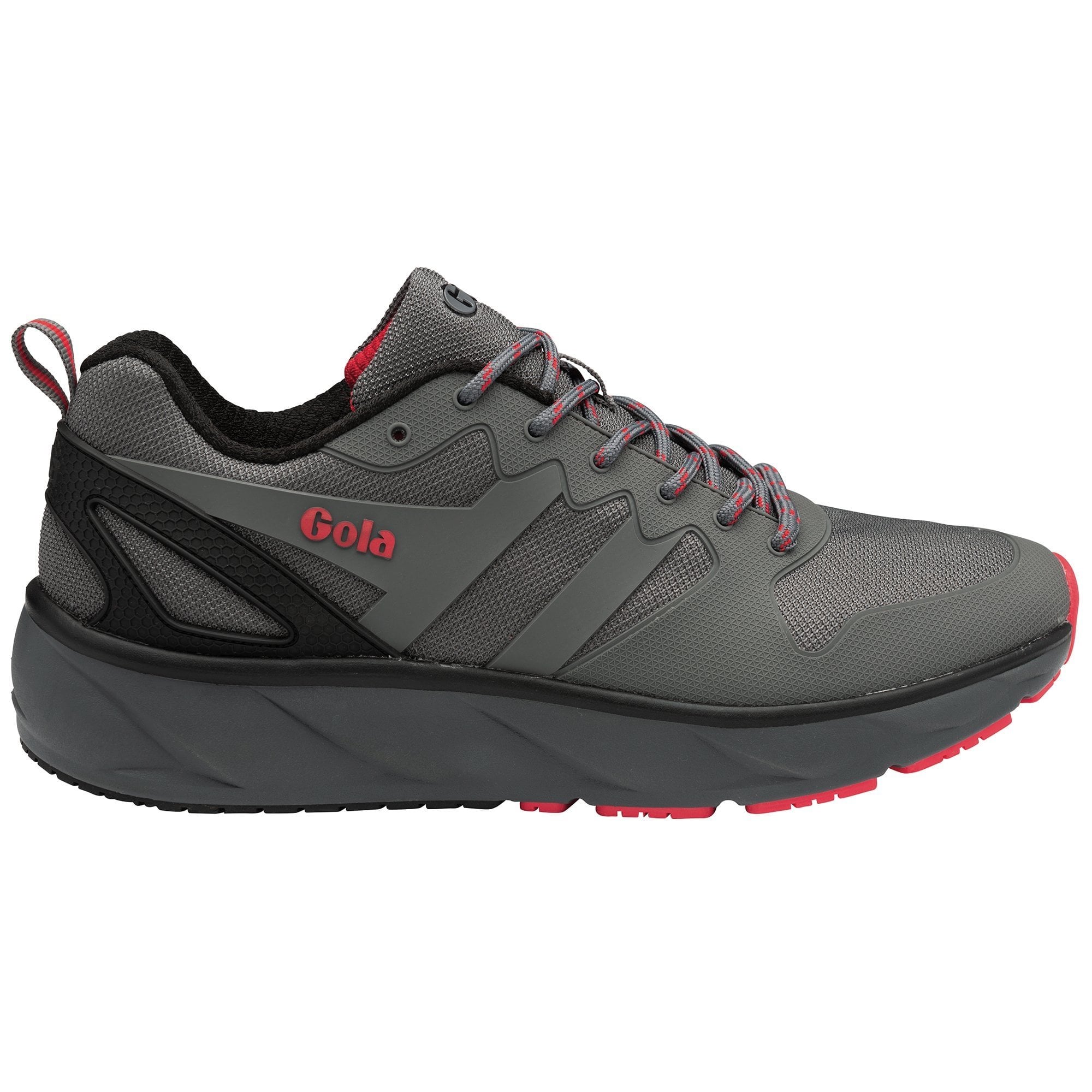 Gola Performance Men's Thunder Sneakers - Charcoal/Black/Deep Red
