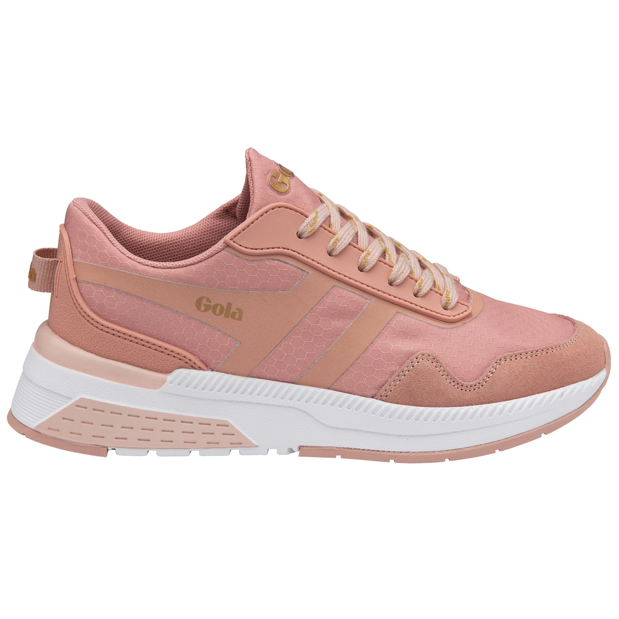 Gola Performance Women's Atomics Sneakers - Pearl Pink/Gold