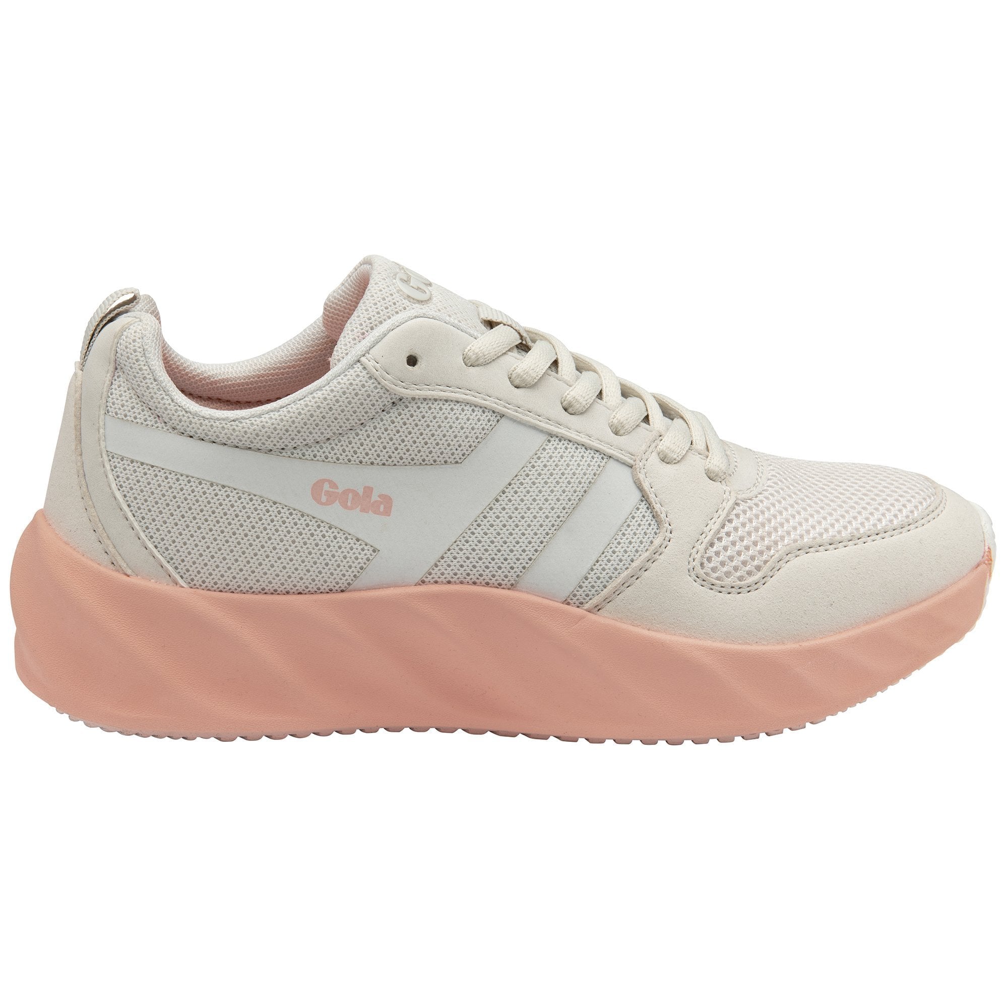 Gola Performance Women's Lansen Sneakers - Arcade White/Pearl Pink