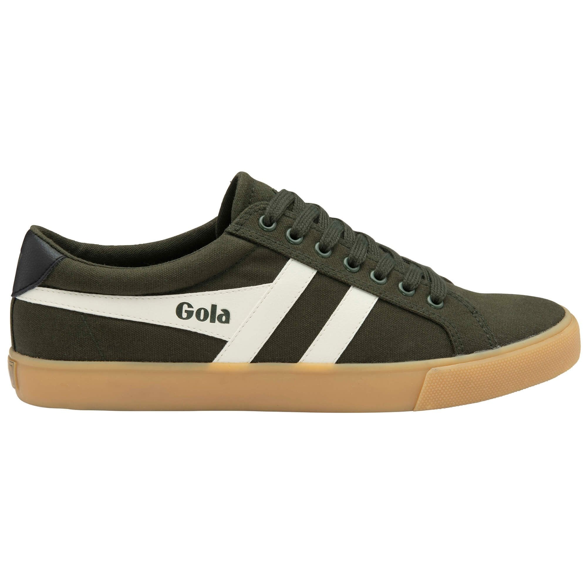 Vegan Gola Classics Men's Varsity Sneakers - Dark Khaki/Off White/Black/Gum